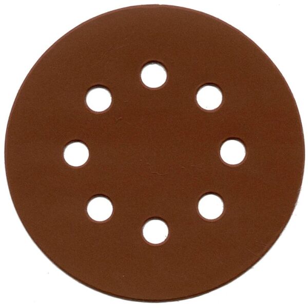 ALÜMİNYUM OKSİT CIRTLI 8 DELİKLİ DİSK ZIMPARA 125 mm 100 KUM