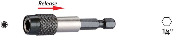 HIZLI BİTS UÇ 1/4''x60mm