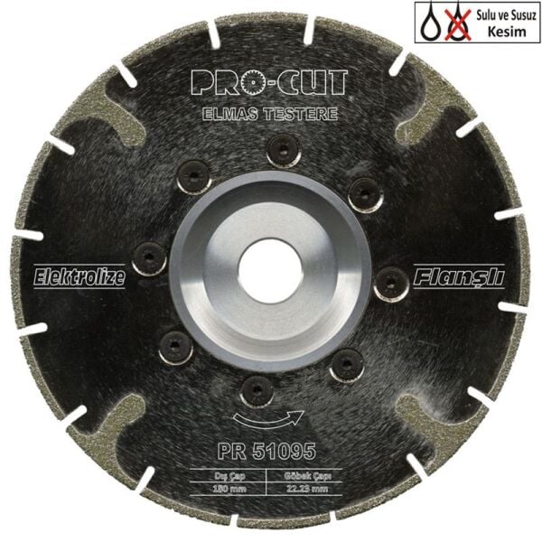 ELEKROLİZE TESTERE FLANŞLI 230 ECE