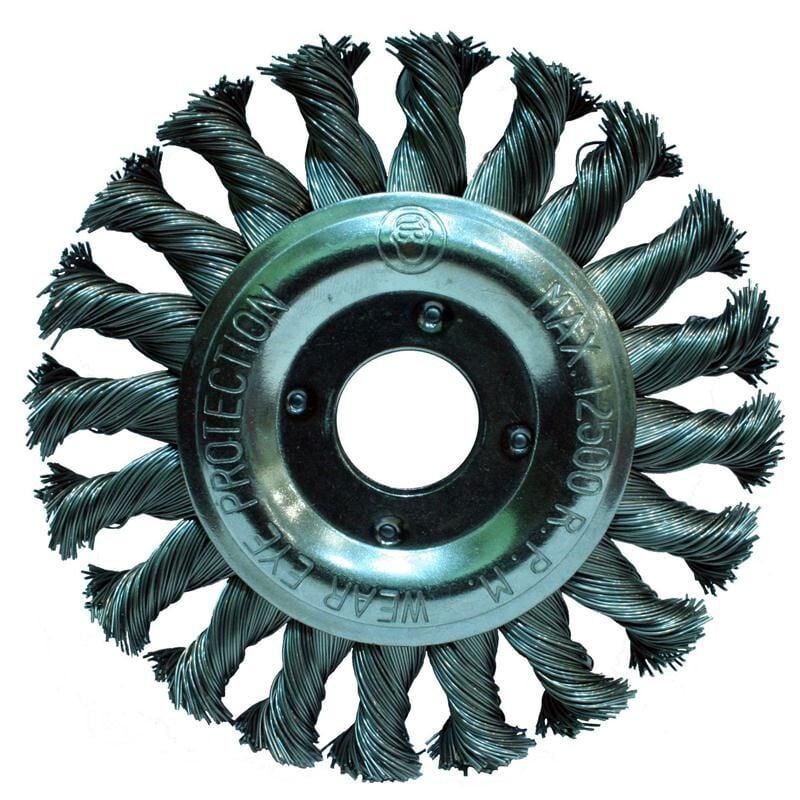 GRİ BURMA TELLİ DAİRE FIRÇA 175 mm