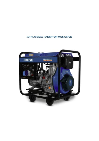 Factor KDK10000CE 9.4 kVA İpli/Marşlı Dizel Jeneratör