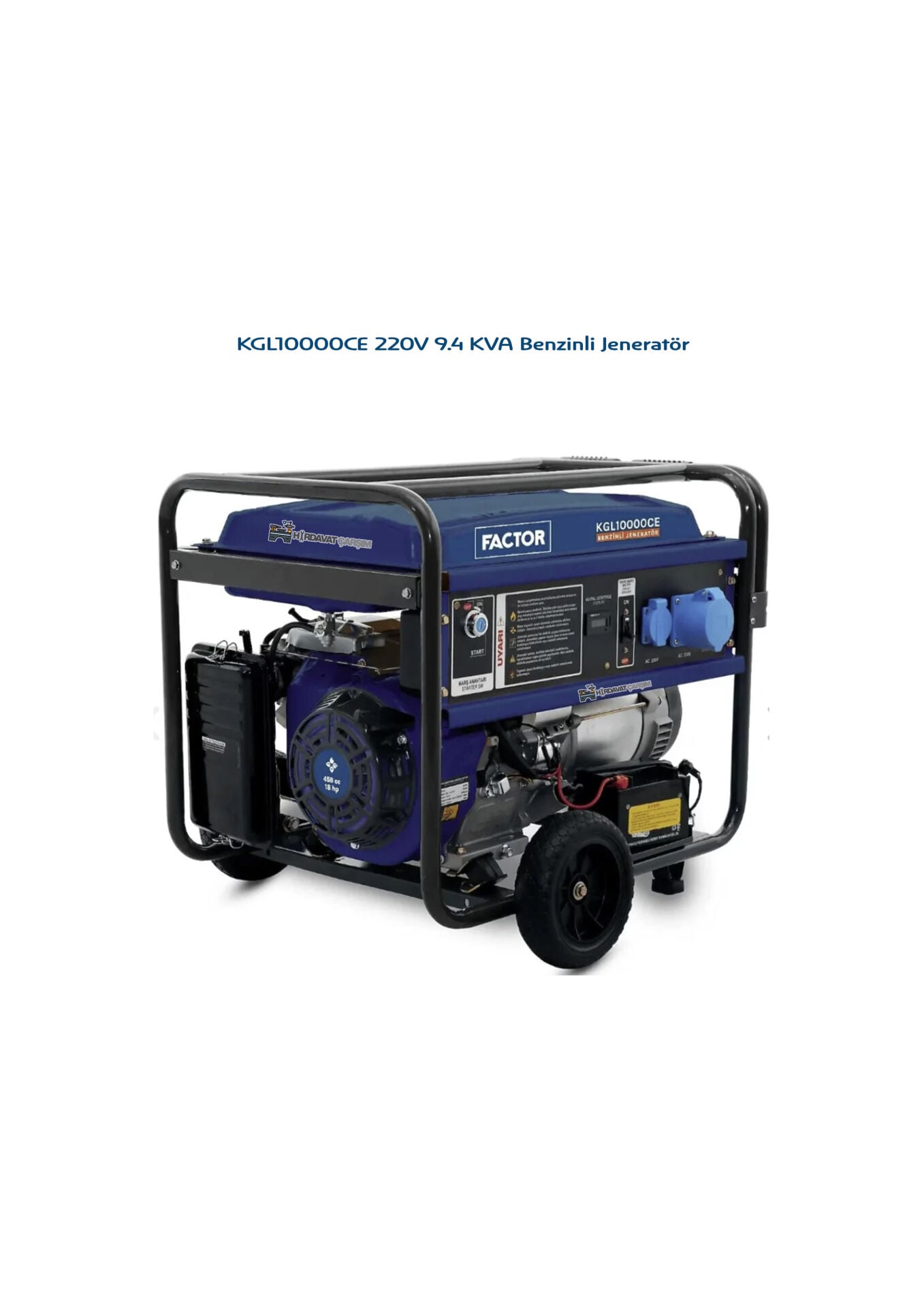 Factor KGL10000CE 220 V 9.4 Kva Benzinli Jeneratör