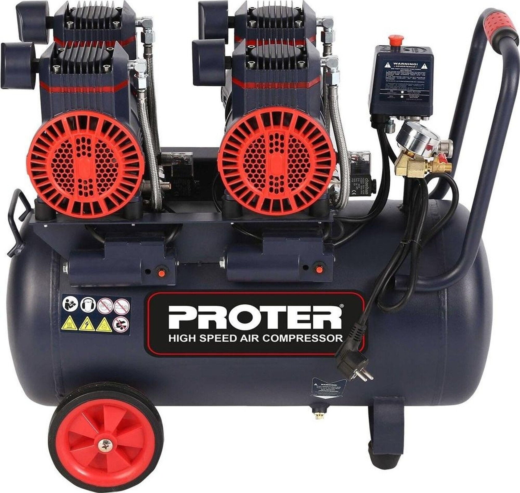 Proter 200lt 4hp sessiz yağsız kompresör