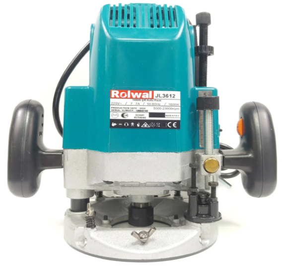 Rolwal 1600W Çift Kollu Hız Kontrollü Freze RWL-3612