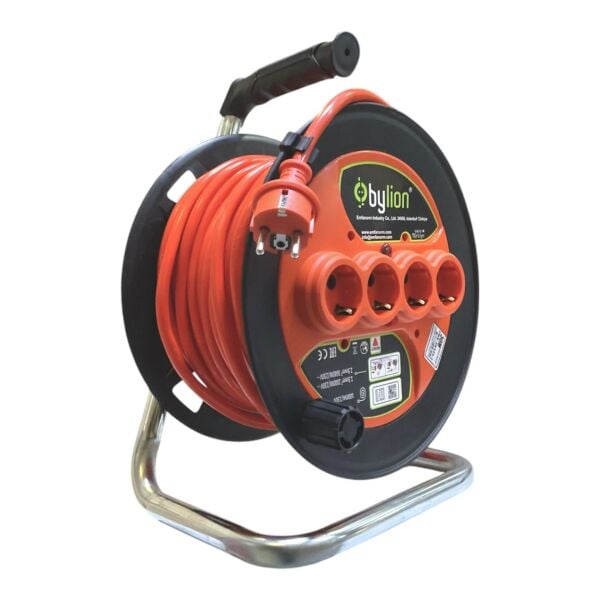 Bylion 30 Metre Makaralı Seyyar Uzatma Kablosu 3x2.5