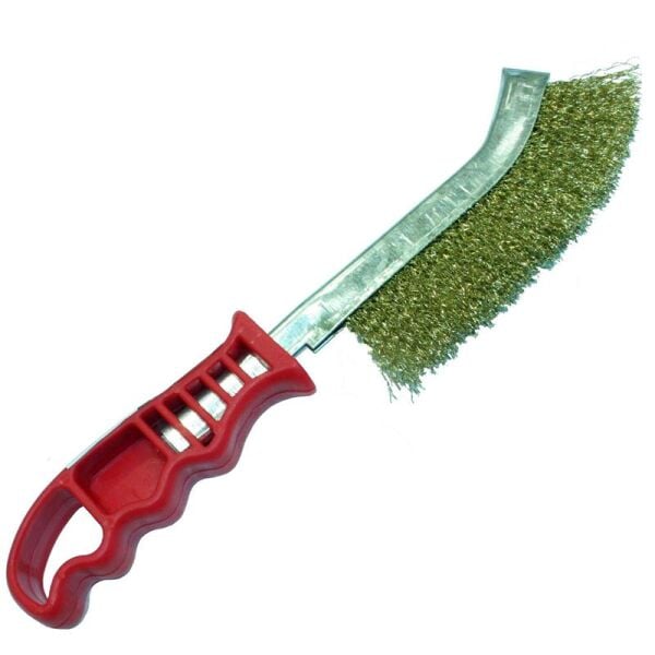 PLASTİK SAPLI EL TİPİ FIRÇA (SARI TELLİ)