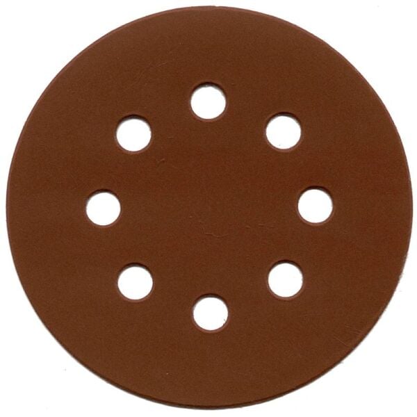 ALÜMİNYUM OKSİT CIRTLI 8 DELİKLİ DİSK ZIMPARA 125 mm 40 KUM