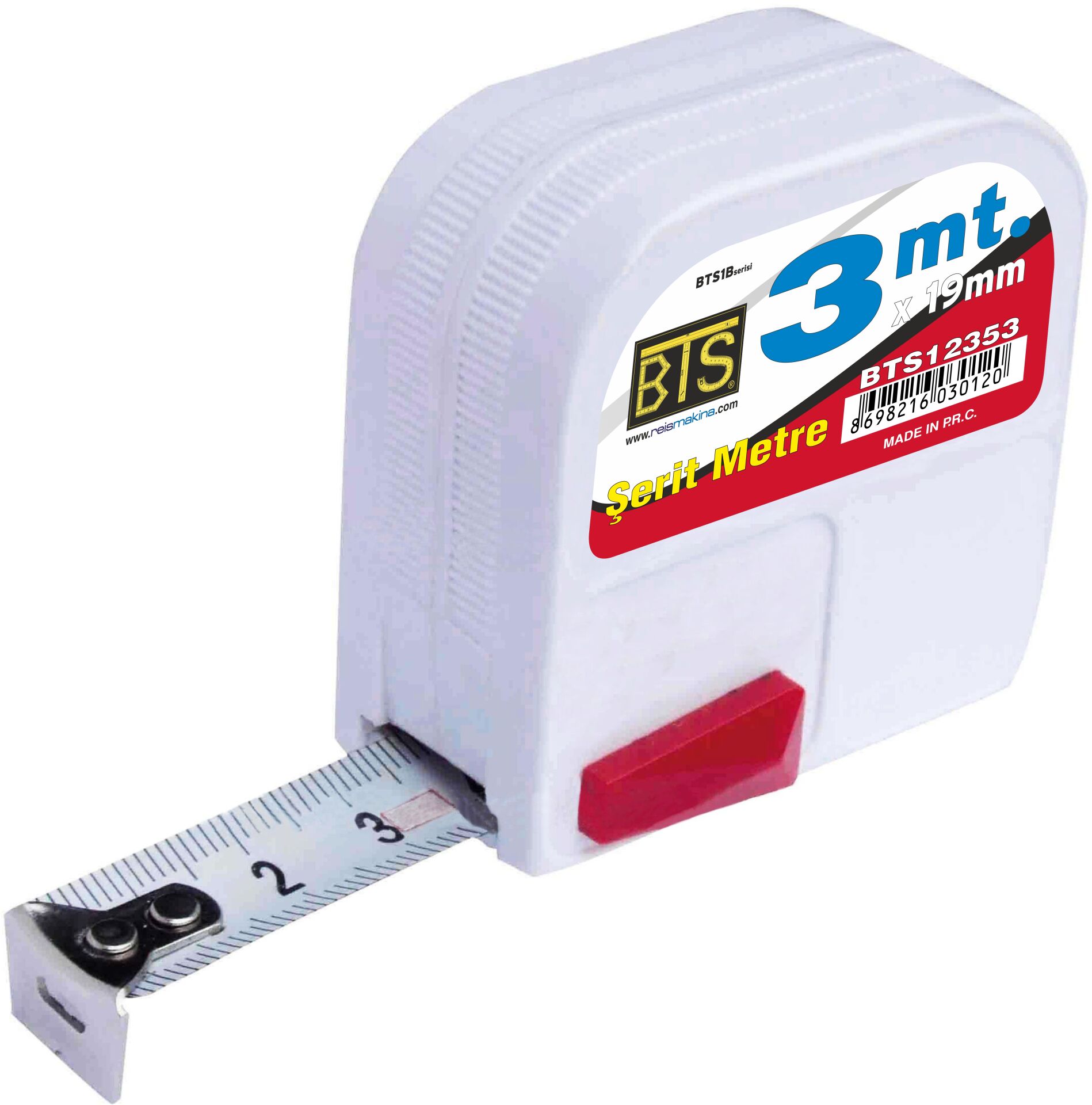 BTS1B SERİSİ ŞERİT METRE 5mt x 19mm