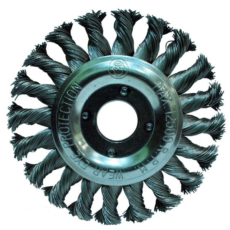 GRİ BURMA TELLİ DAİRE FIRÇA 115 mm