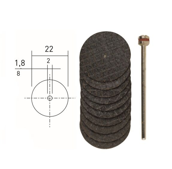 KESME DİSKİ 10 LU 22 mm